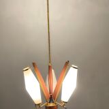 Italian opaline glass light pendant 1950’s
