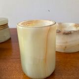 Vintage smoking set 70s in onyx