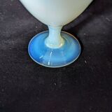 Vintage white opalescent glass vase