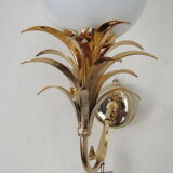 Luminaire wall lamp golden palm tree Sergio Terzani numbered