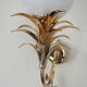Luminaire wall lamp golden palm tree Sergio Terzani numbered