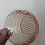 Sucrier en verre rose