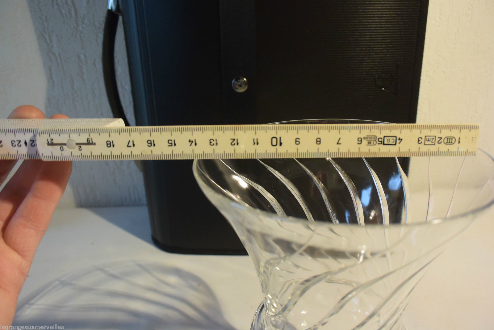 Old vase or sweet box cut glass