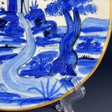 Antique polychrome plate from Talavera