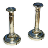 Pair of copper candlesticks