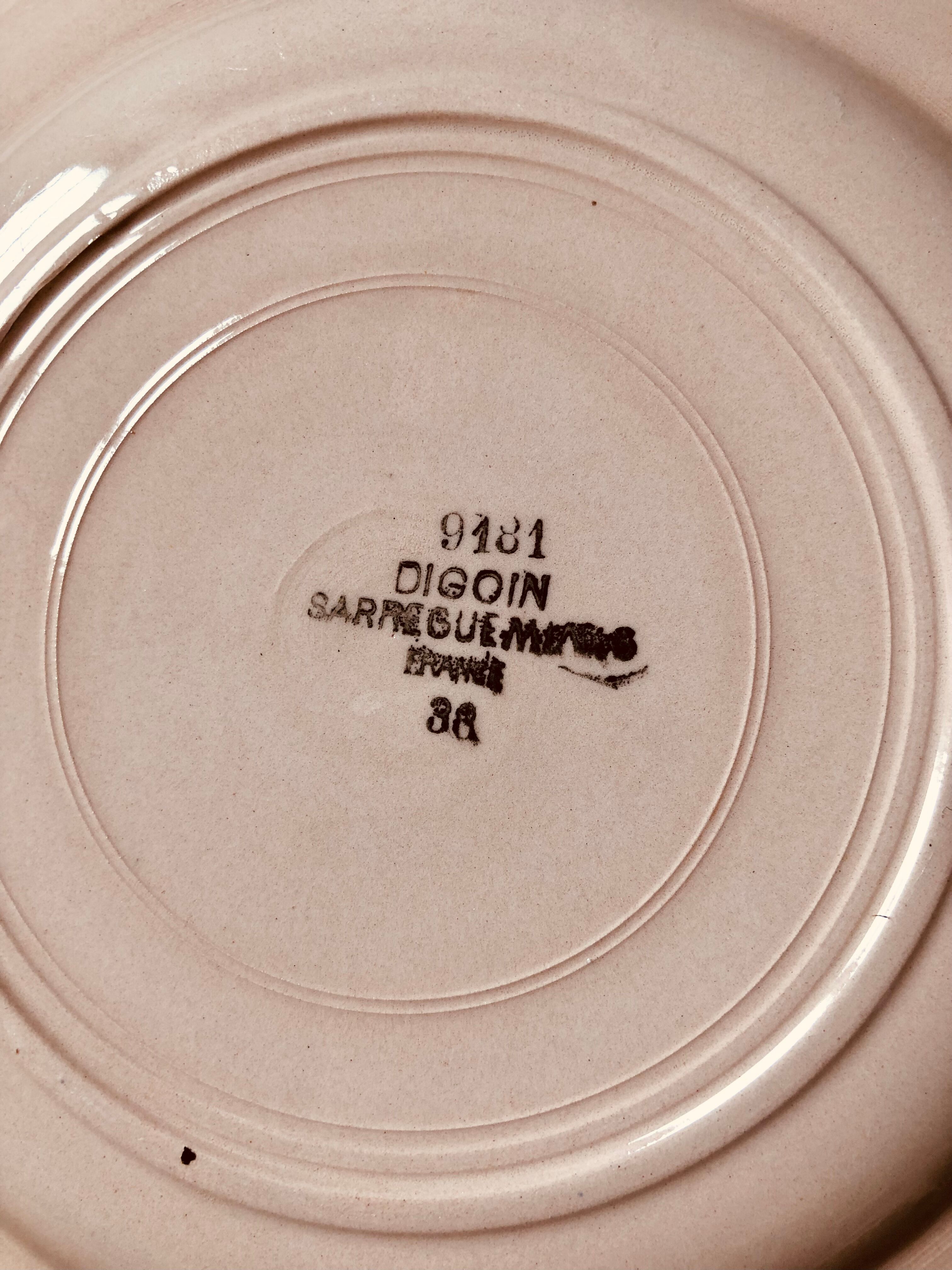 Dessert plates Sarreguemines