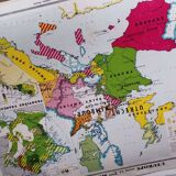 Geographic map cabinet
