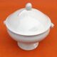 Old tureen White porcelain decorated with oak leaves