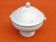 Old tureen White porcelain decorated with oak leaves
