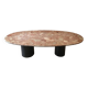 Terracotta marble coffee table