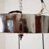 Cascade chandelier - vintage - steel and glass