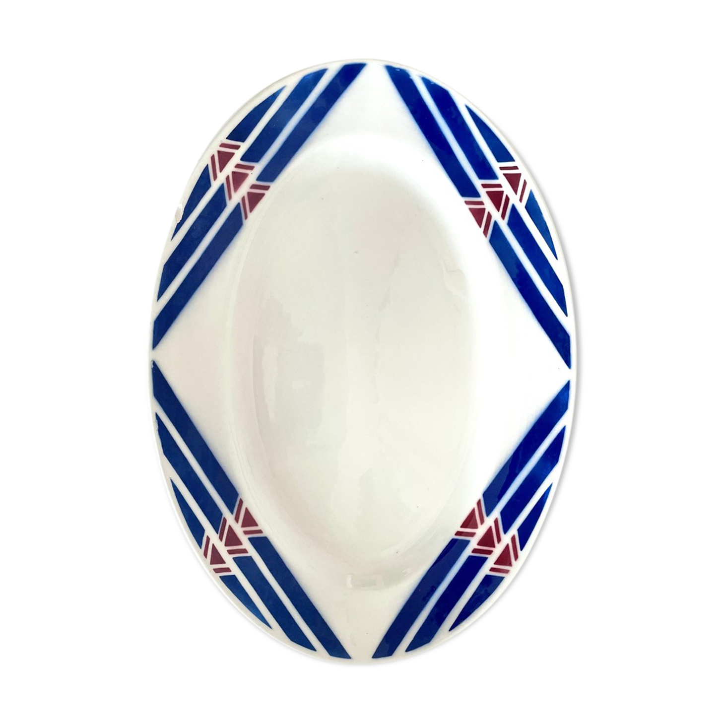 Oval dish Badonviller model Stella