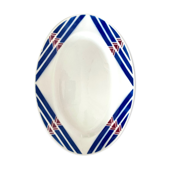 Oval dish Badonviller model Stella