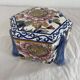 Large candy box, Gien, early 20th century, peony decoration, floral decoration