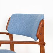 Newly upholstered O.D. Møbler / Erik Buck “Type 50” armchair / teak / mid-century / Danish modern design / Erik Buch