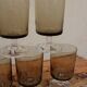 9 Luminarc amber glass wine glasses
