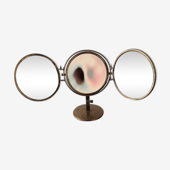 Triptych table mirror