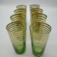 Lot of 8 glasses of fruit juice 50s