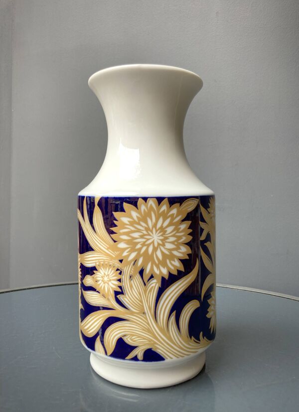 2 Vases en porcelaine Royale de Bavière - KPM - Echt Cobalt