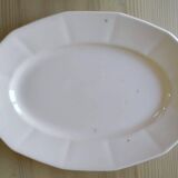 Oval dish Digoin Sarreguemines powder pink