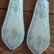 9 silver-plated Art Nouveau forks 1900-1920 with daisy decoration