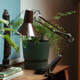 Vintage 1970s architect brown desk lamp