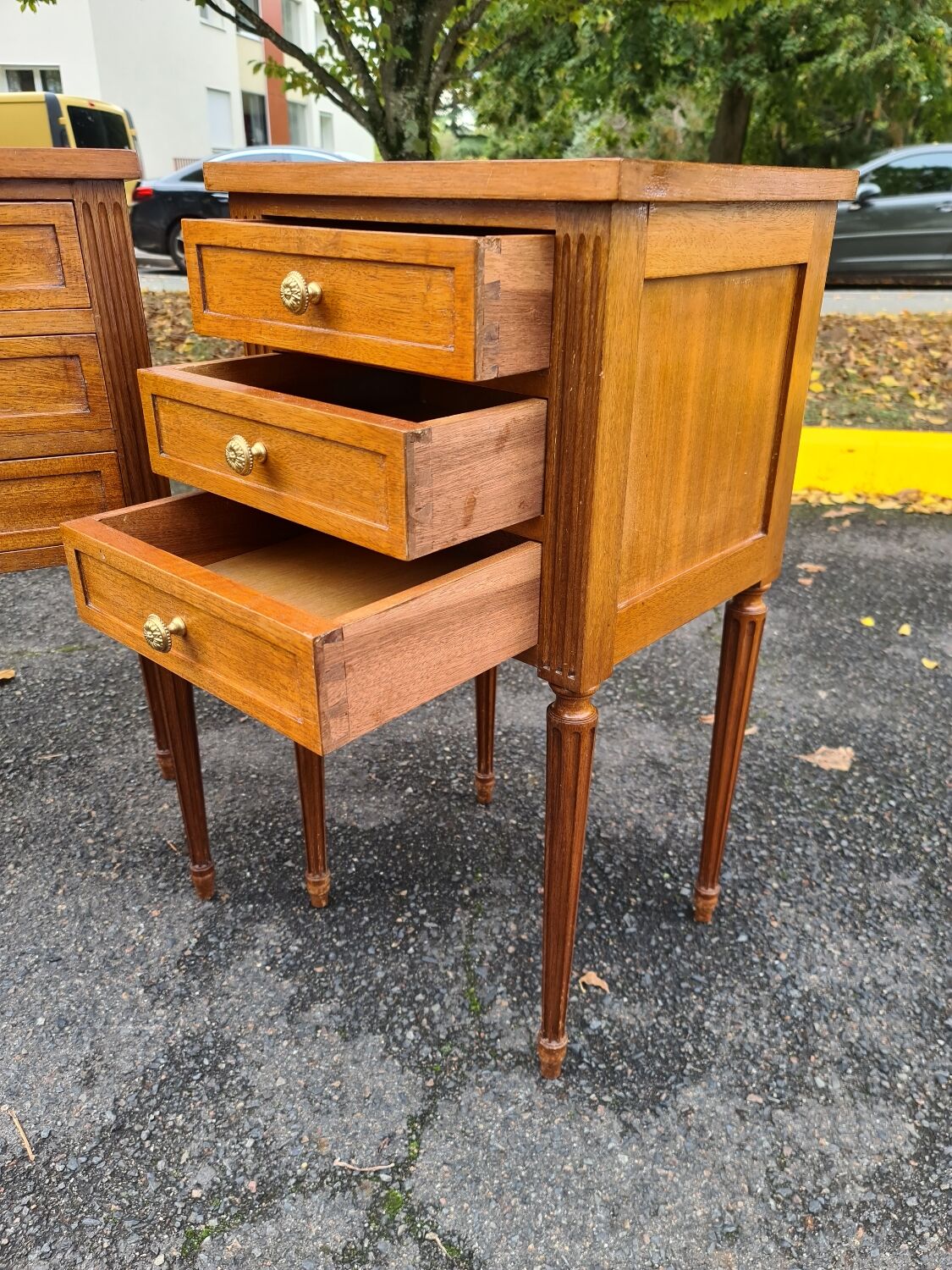 Pair of Louis XVI bedsides