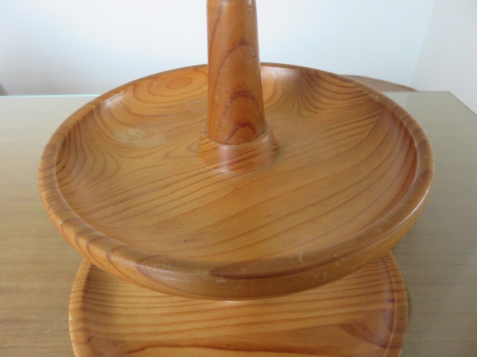 Scandinavian wooden servant 60s 70s