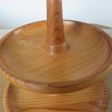 Scandinavian wooden servant 60s 70s