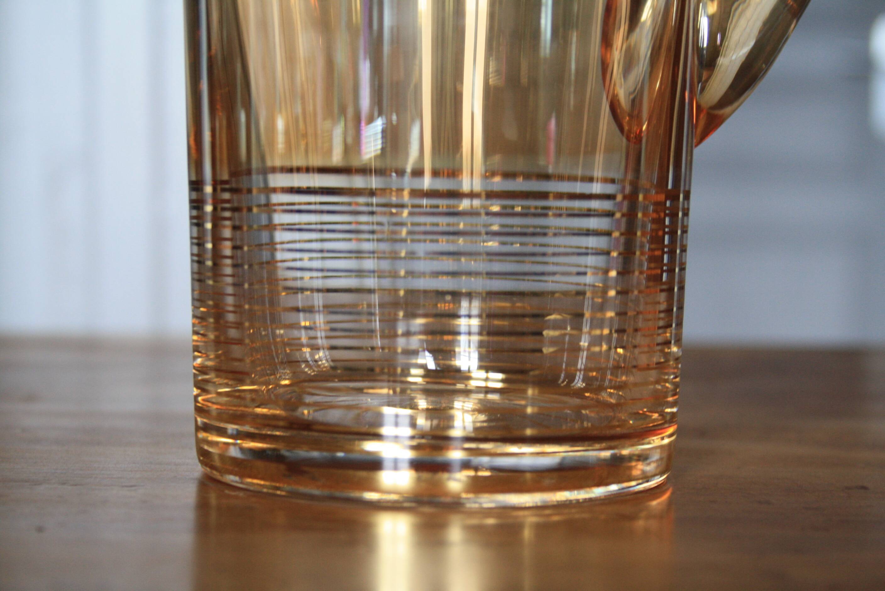 Blown glass pitcher/carafe