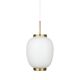 Suspension vintage danoise Kina par Bent Karlby, Lyfa, 1946