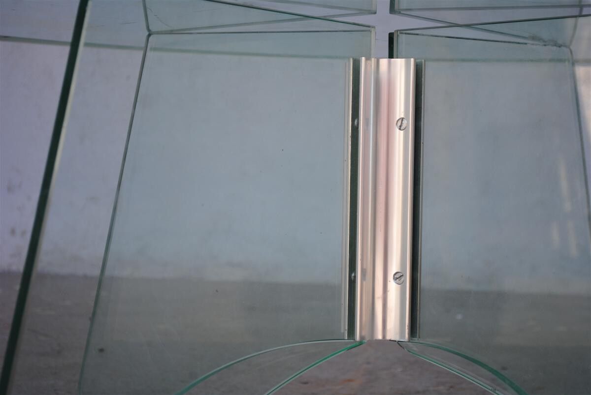 Roundtable low 80s vintage in glass and plexiglass