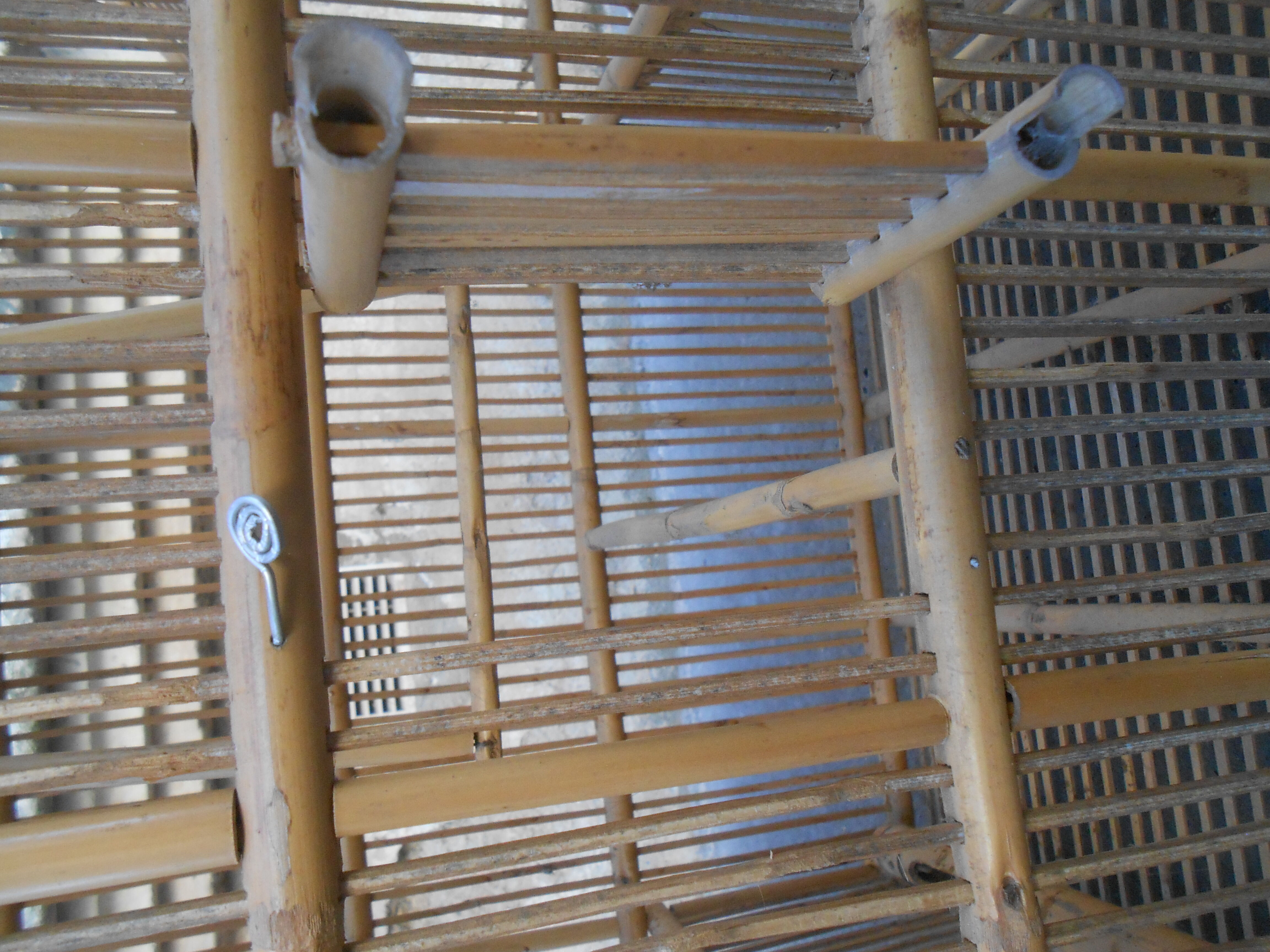 Cage oiseau en bambou
