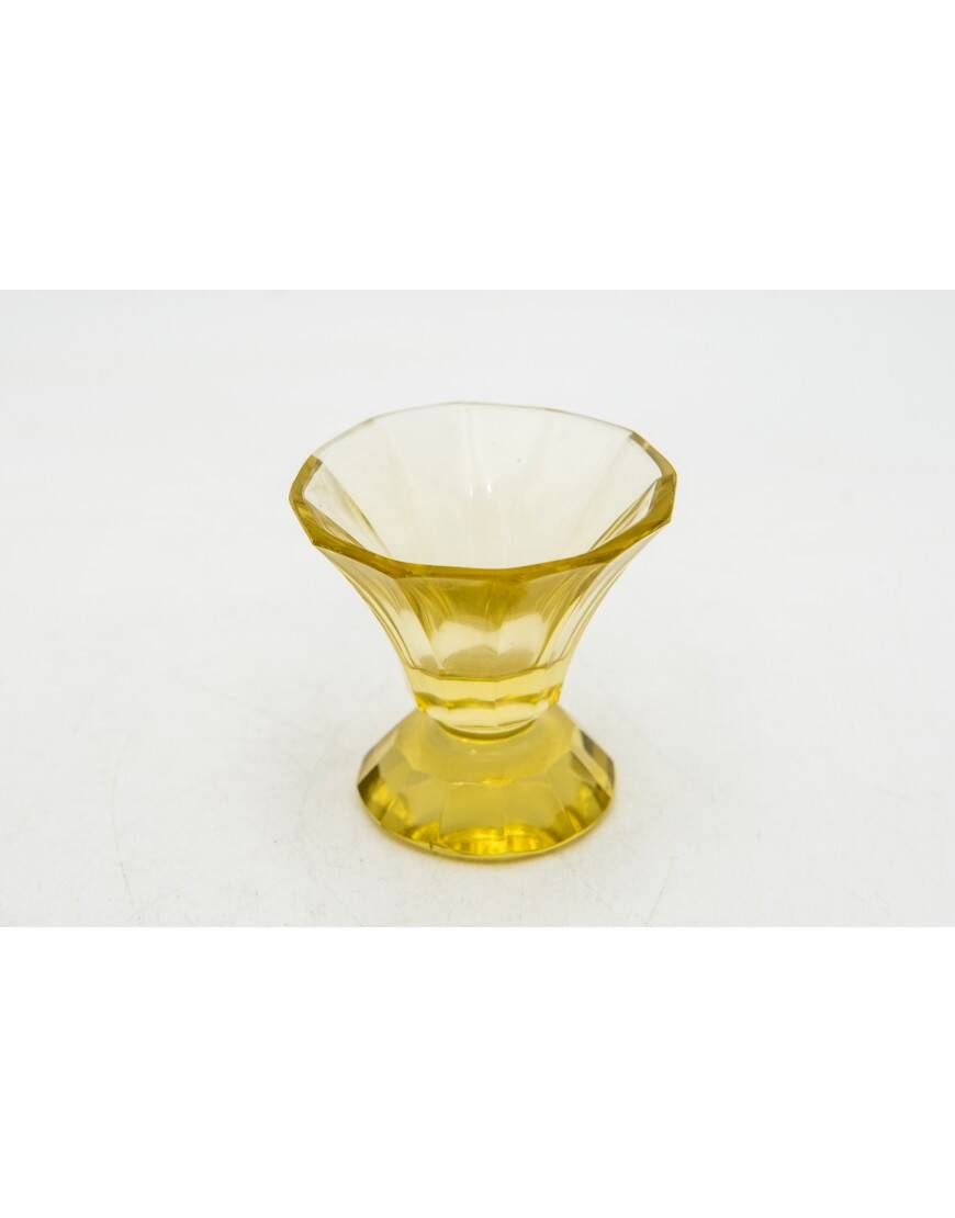 Service à liqueur carafe en cristal Art Déco, République tchèque, années 1930.