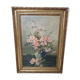 Tableau de fleurs XIXe siècle