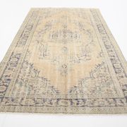 5x9 Beige & Blue Handmade Wool Turkish Rug, 166x272Cm SK 2401 FREE SHIPPING