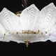 Como, Italian Murano Glass Ceiling Light or Flush Mount, 1980s