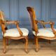 SUITE 4 ARMCHAIRS FRENCH PARIS LOUIS XV ERA STAMP FALCONET