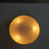 Mid-century modern wall sconce and ceiling light in linen and lace, Sweden, 1950s.