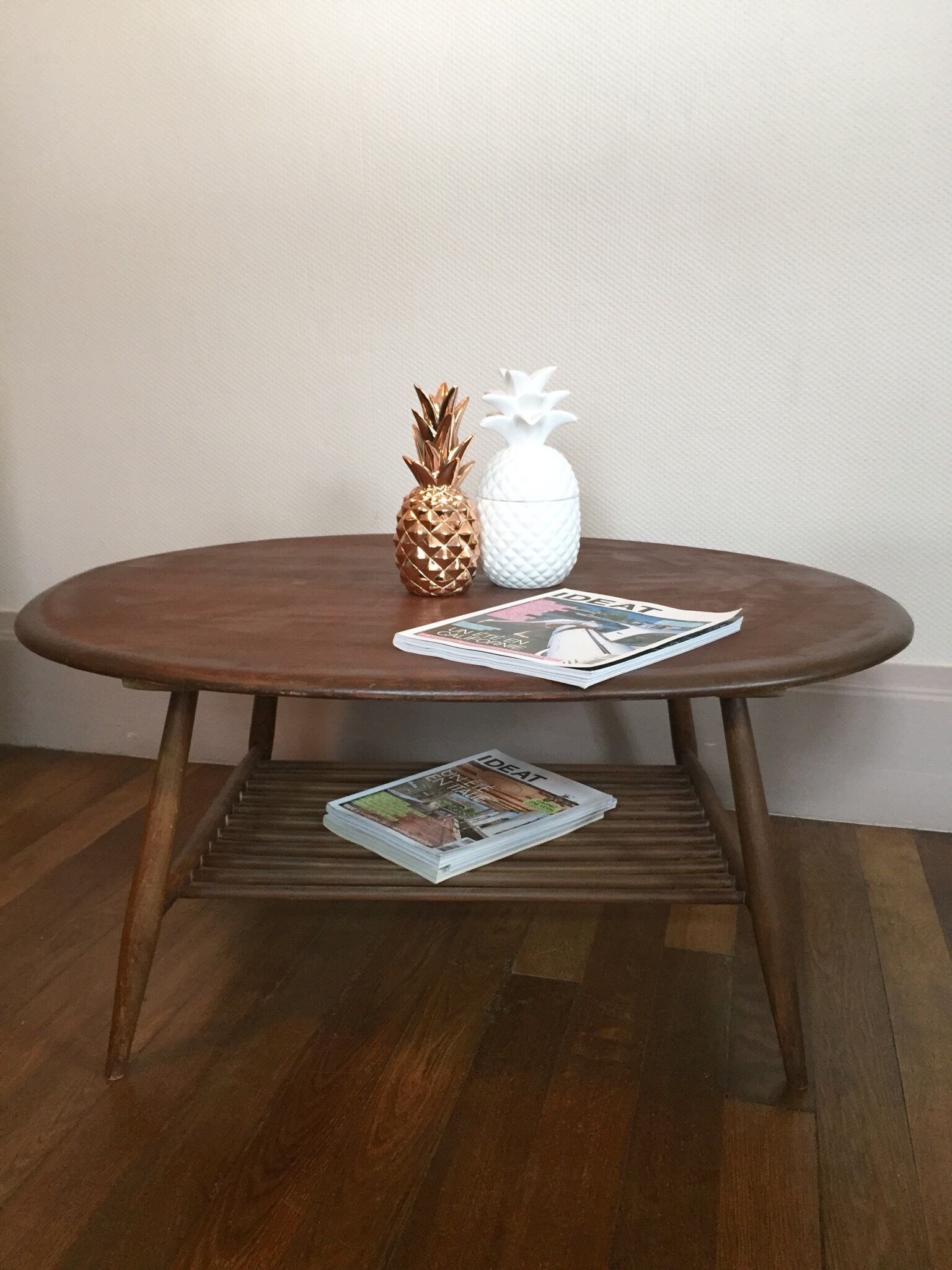 Table low scandinavian vintage 'ercol', 1950