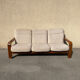 Three-seater sofa in Danish teak from the 1960s.