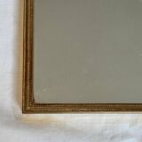 Vintage gold wooden rectangular mirror