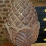 Cast iron pine cones pilaster tops