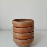 Set of 4 small stoneware bowls