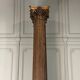 Carved oak column, fluted shaft and Corinthian capital, 18th century