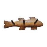 Wooden wall coat rack