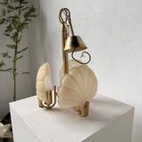 Shell and brass chandelier from the 70s