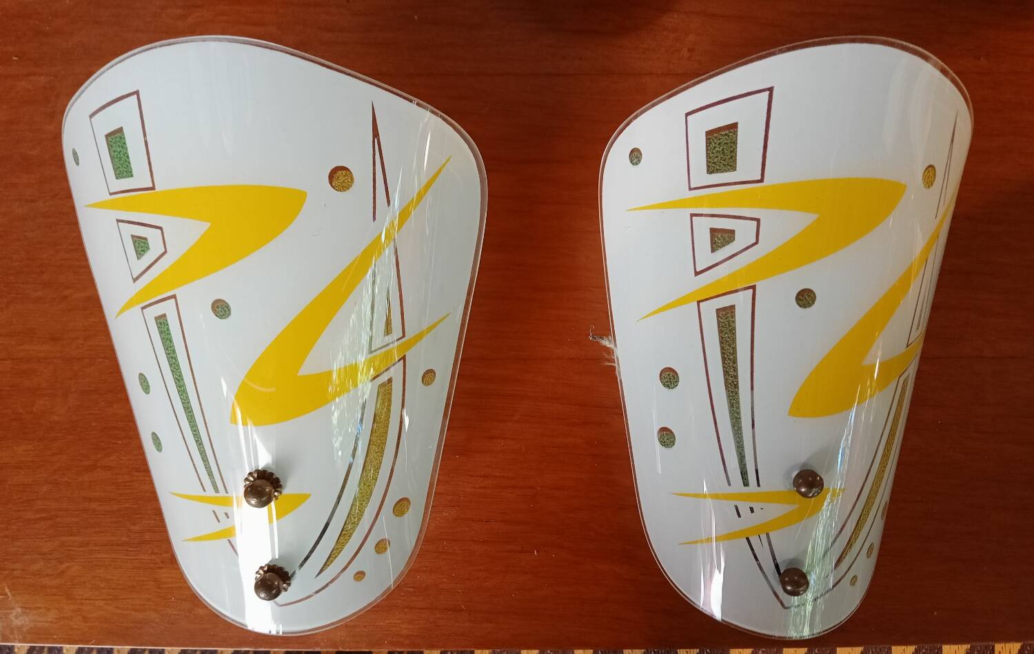 Pair of Art Deco wall lights