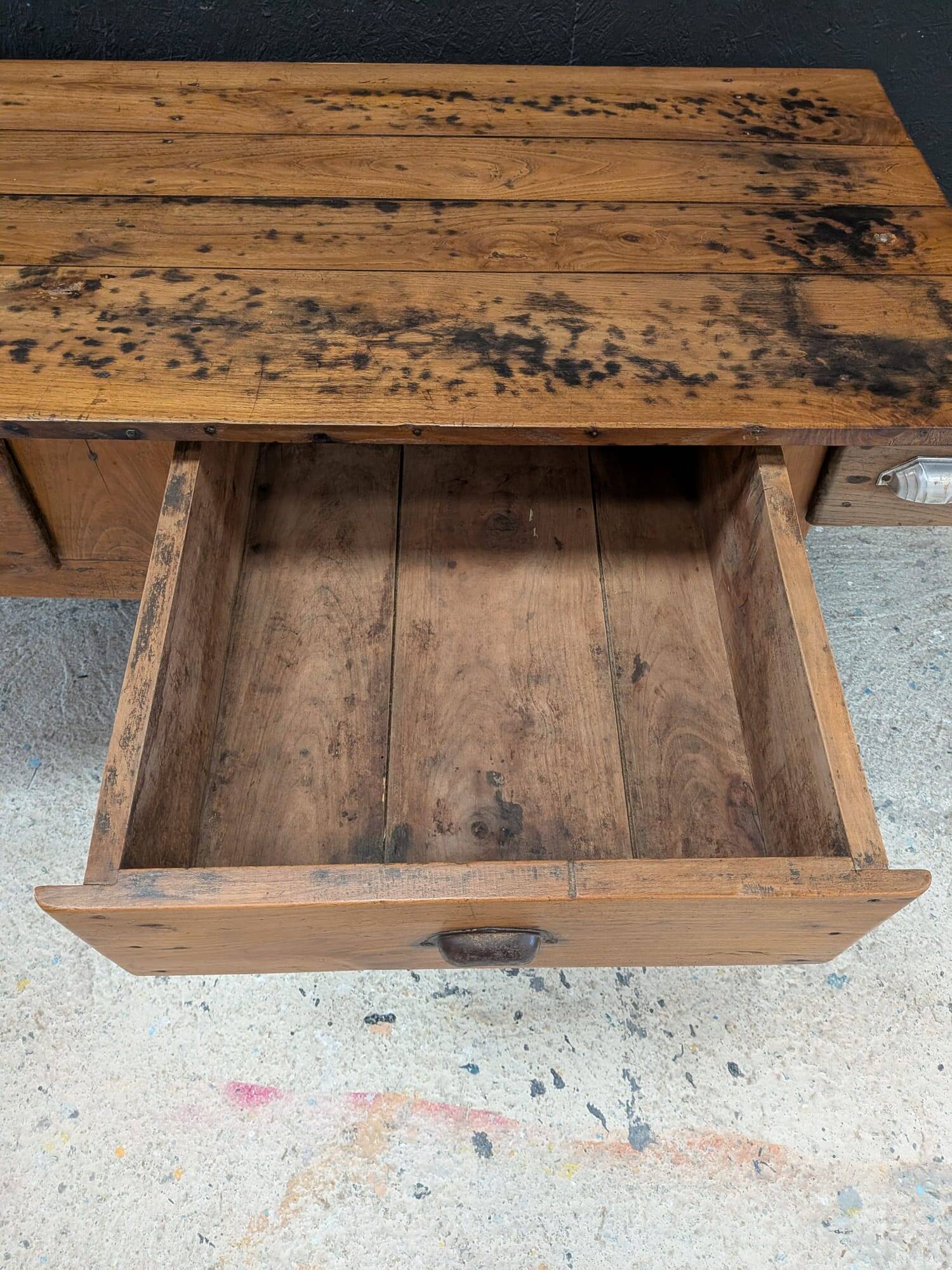 Table de ferme de cuisine fin XIXeme