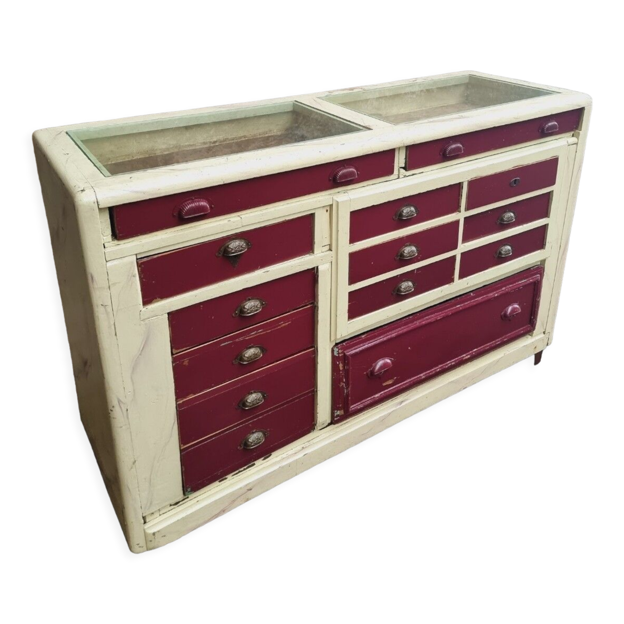 Antique counter drawercabinet